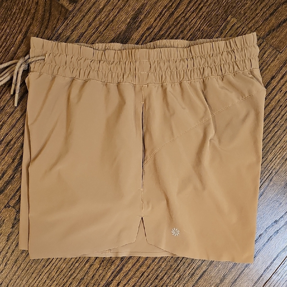 Athleta Tan Athletic Shorts - Picture 5 of 11